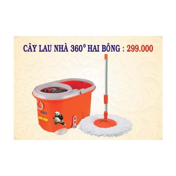 Cây lau nhà 360 2 bông