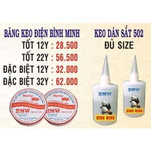 Băng keo điện, keo dán sắt