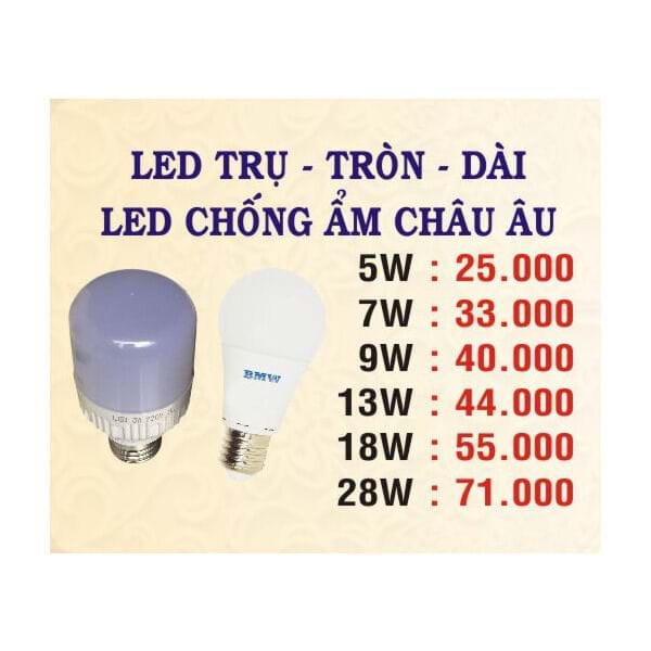 Led trụ, tròn, dài