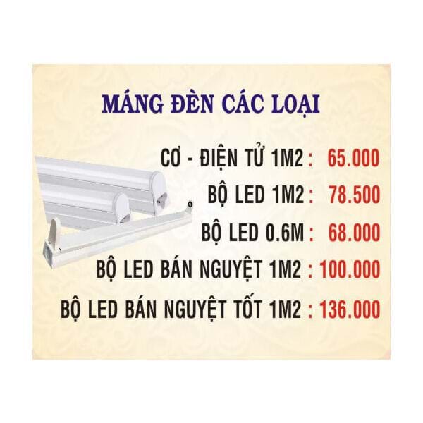 Máng đèn các loại