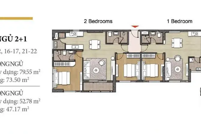 Bán căn hộ Đảo Kim Cương 3PN Dual Key, 1 Căn hộ có thiết kế đẹp, Không Gian Riêng Tư