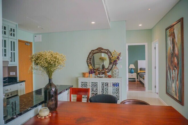 Cho thuê căn 3pn Đảo Kim Cương 36 triệu nội thất full đồ dùng 117m2