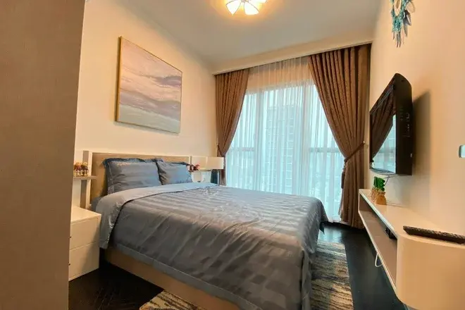 Cho thuê căn hộ Feliz En Vista 35 triệu nội thất cao cấp có ban công, logia