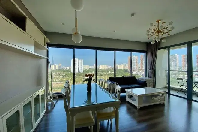 Bán căn hộ 3pn Đảo Kim Cương Giá 12,5 tỷ nội thất đầy đủ căn góc rất đẹp