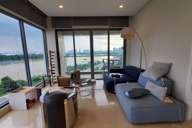 Cho thuê 2pn Đảo Kim Cương giá 1700$ căn góc view sông đẹp