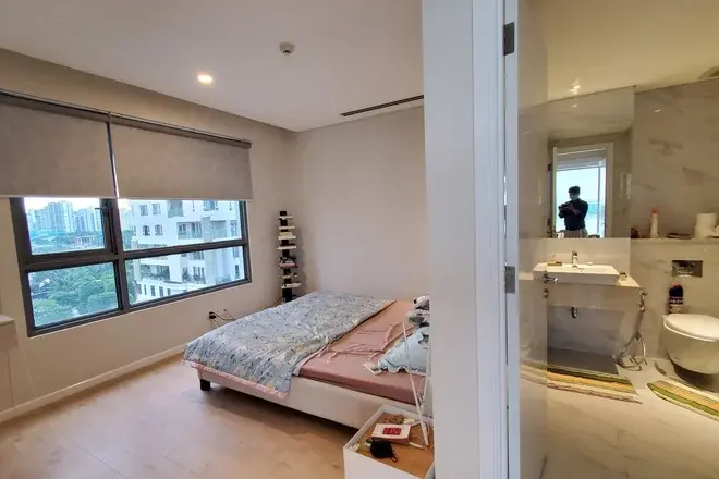 Cho thuê 2pn Đảo Kim Cương giá 1700$ căn góc view sông đẹp