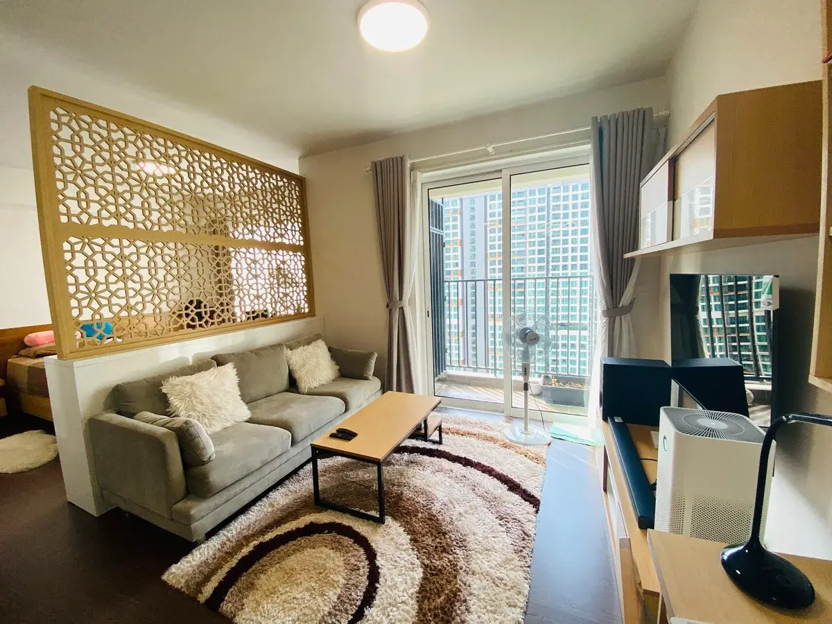 Vista Verde cho thuê 1pn giá 16 triệu nội thất full tầng cao 54m2