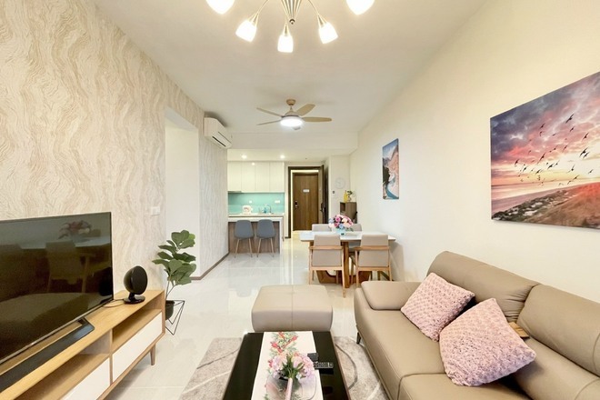 Cho thuê 2PN One Verandah Full nội thất giá 20,6 triệu đẹp tầng cao mát mẻ