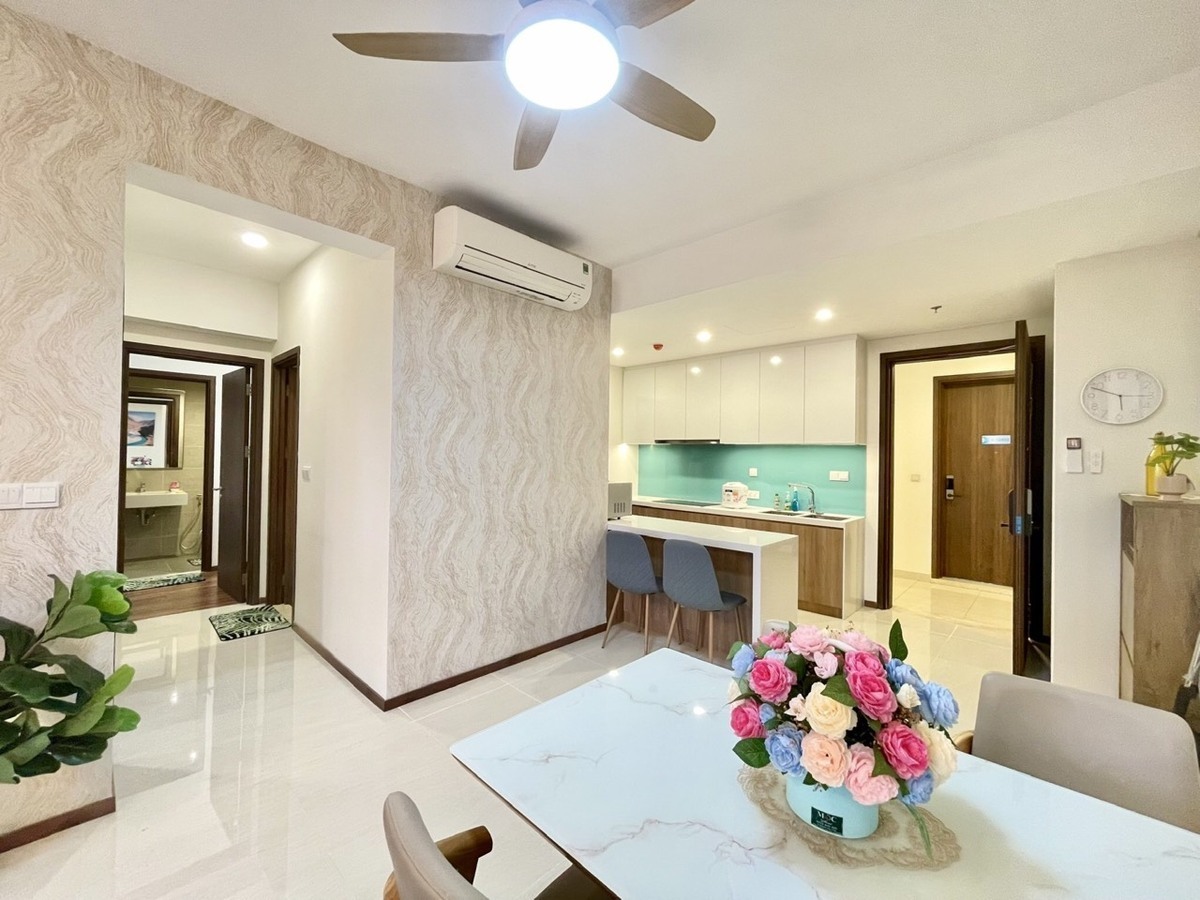 Cho thuê 2PN One Verandah Full nội thất giá 20,6 triệu đẹp tầng cao mát mẻ