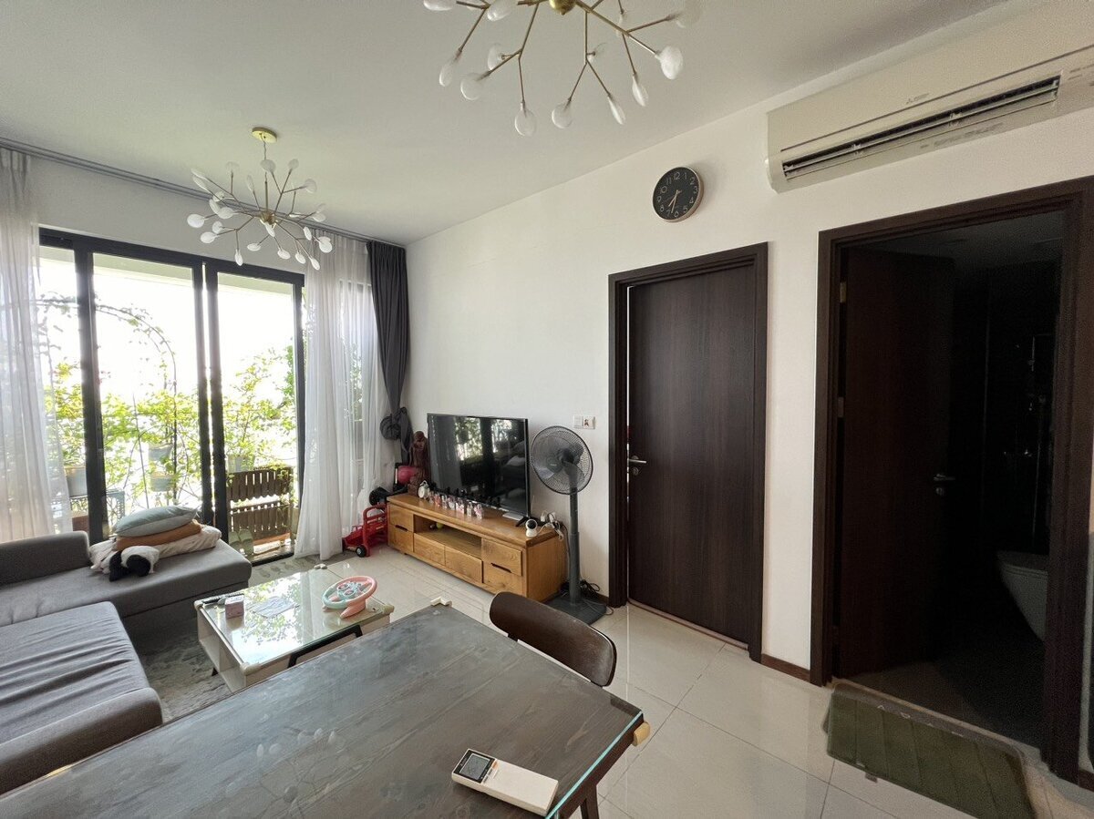 Cho thuê căn 1 phòng ngủ One Verandah, tầng cao thoáng mát nội thất cơ bản