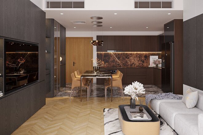 2 phòng ngủ full nội thất cao cấp giá 30 triệu 74m2 Lumiere Riverside