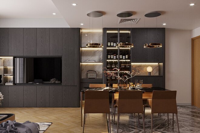 2 phòng ngủ full nội thất cao cấp giá 30 triệu 74m2 Lumiere Riverside