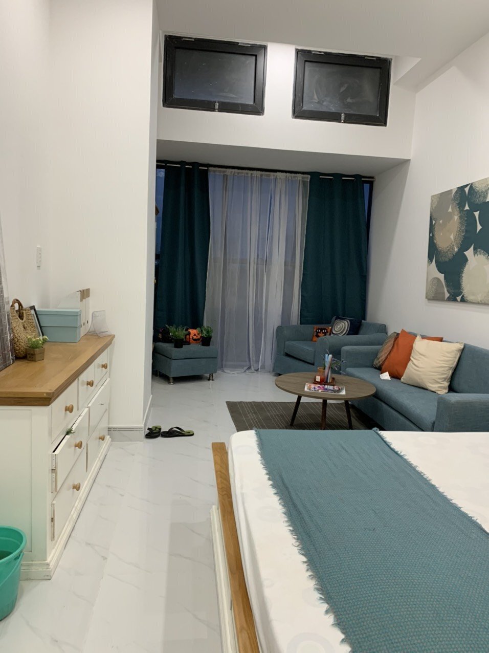 Cho thuê căn hộ studio 35m2 có sẵn nội thất giá 11 triệu/tháng