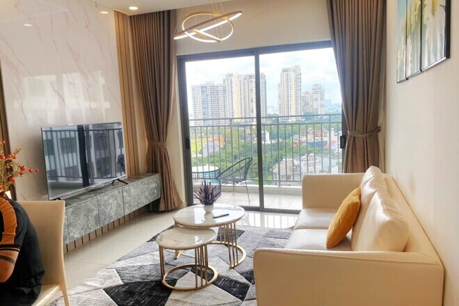 View Sông Mát Mẻ Nội Thất Cao Cấp Giá Thuê Hợp Lý – The Sun Avenue 3PN