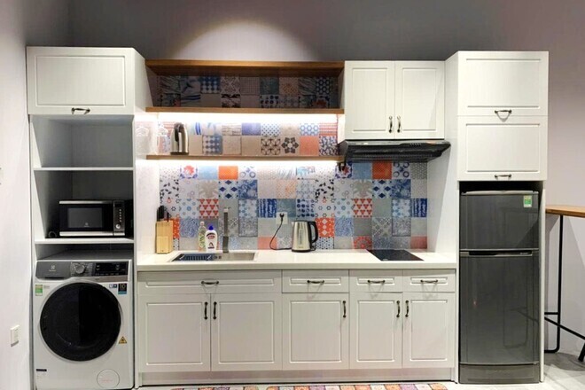 Căn Hộ Studio Nội Thất Cực Xinh Có Phòng Ngủ Riêng - The Sun Avenue Studio