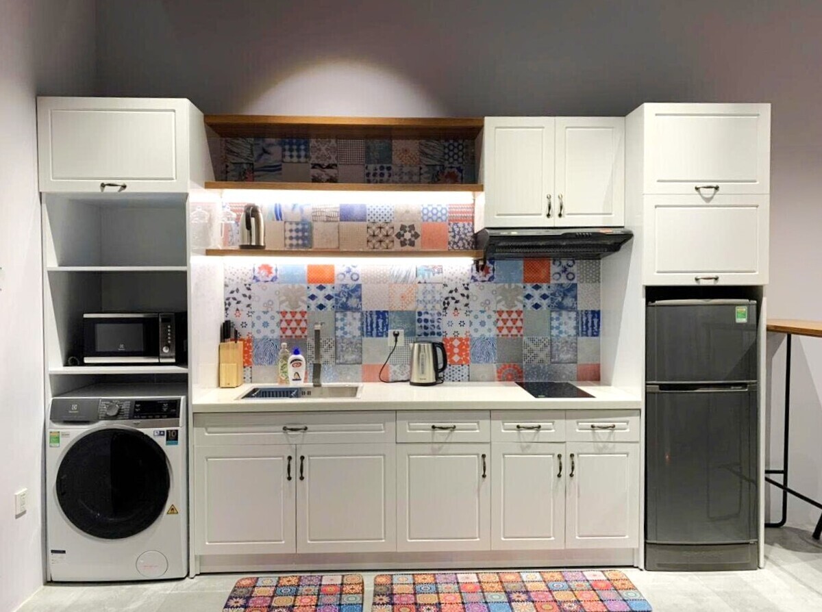 Căn Hộ Studio Nội Thất Cực Xinh Có Phòng Ngủ Riêng - The Sun Avenue Studio