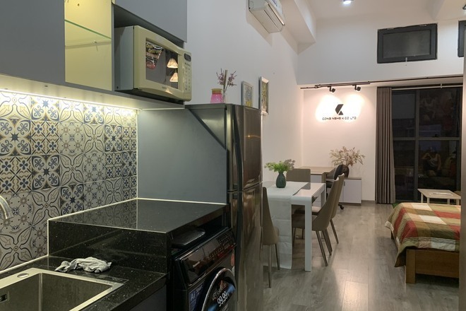 Cho thuê studio-32 m2 full nội thất 11.5 triệu/ tháng.