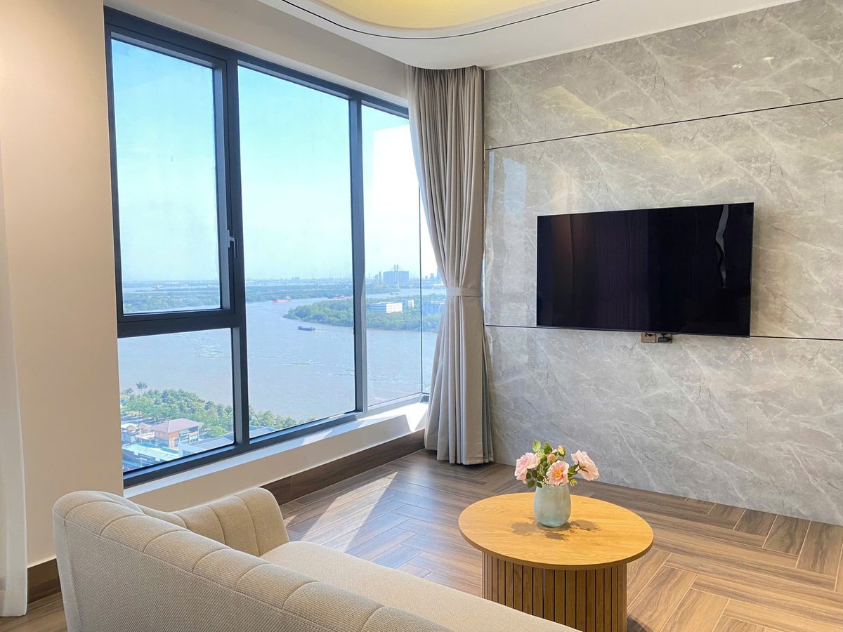 CĂN HỘ DUPLEX 3PN – 185m² – VIEW SÔNG SÀI GÒN – FULL NỘI THẤT CAO CẤP – GIÁ CHO THUÊ 3000$/THÁNG