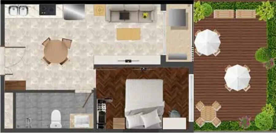 Thiết kế 42.15 m2