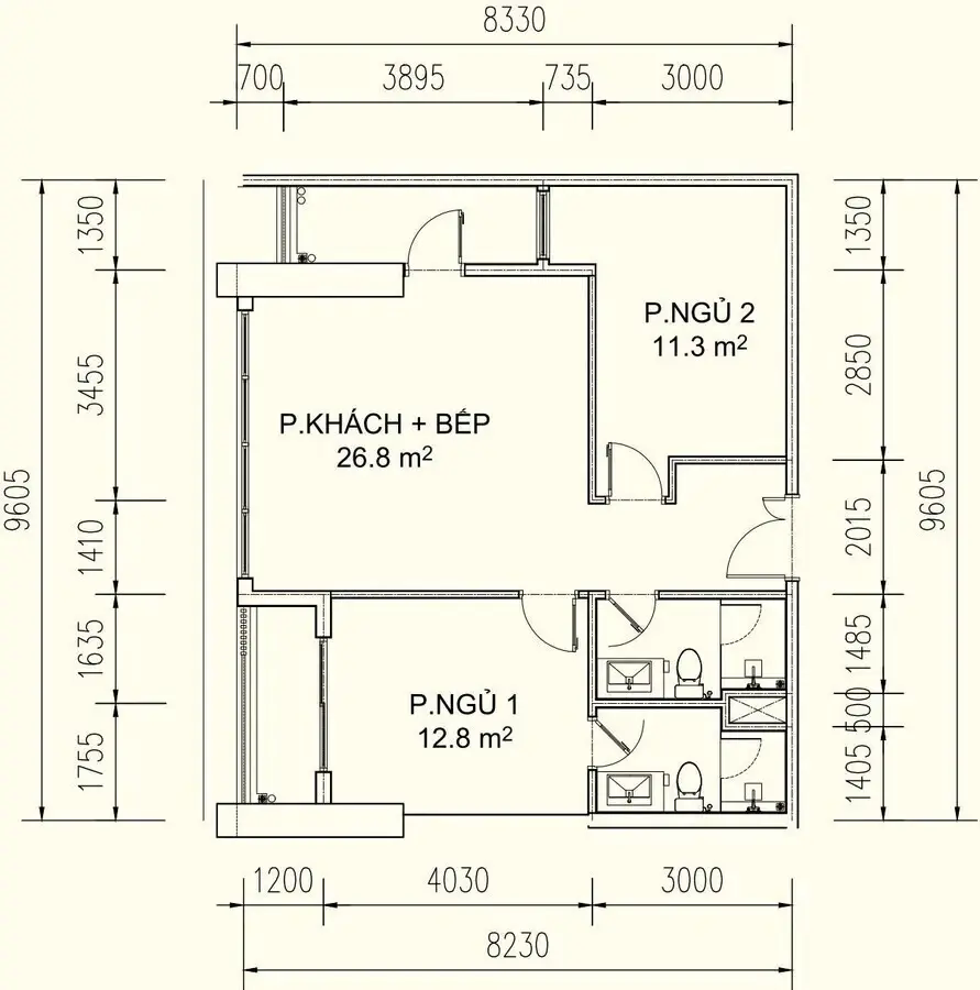Thiết kế 73.08 m2