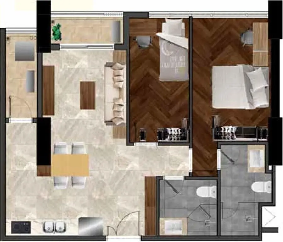 Thiết kế 76.86 m2