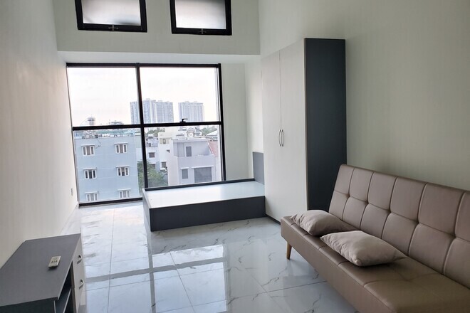 Chung Cư The Sun Avenue Cho Thuê Officetel 31m2 Giá 10 triệu/tháng Nội Thất Cơ Bản Bếp