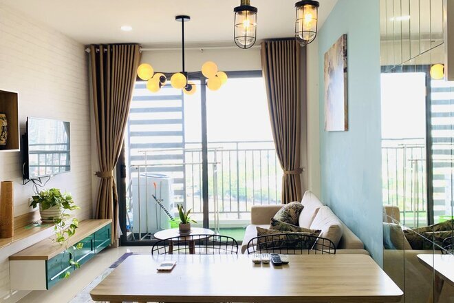 Căn Hộ 2 Phòng Ngủ 75m2 Giá Chỉ 17 Triệu/ Tháng Nội Thất Đẹp Mắt - Cho Thuê The Sun Avenue