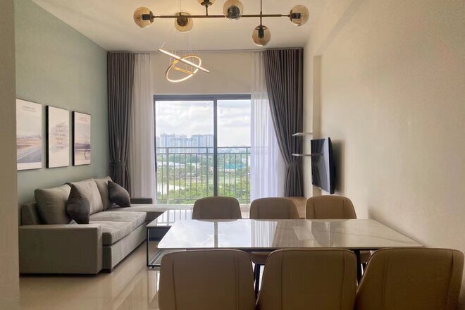 Cho Thuê căn hộ 3 Phòng ngủ -2 WC The Sun Avenue Giá 20 Triệu Diện Tích 90m2