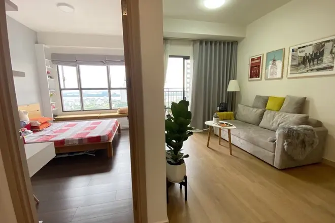 Cho Thuê Căn Hộ The Sun Avenue 14 Triệu - 1 Phòng Ngủ +1 Phòng Làm Việc