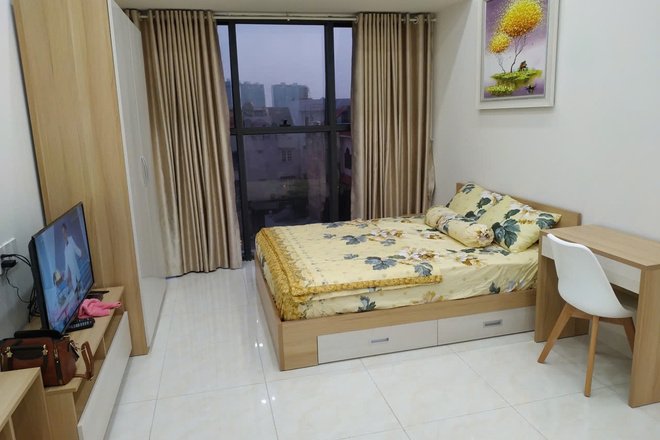 Cho Thuê Căn Studio Đầy Đủ Nội Thất The Sun Avenue Giá 10,5 Triệu