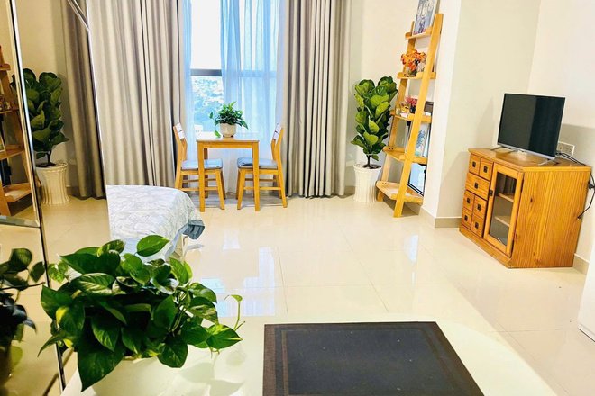Cho Thuê Căn Hộ Studio Chung Cư The Sun Avenue - 31m2 Nhà Thiết Kế Đẩy Đủ Nội Thất Ở
