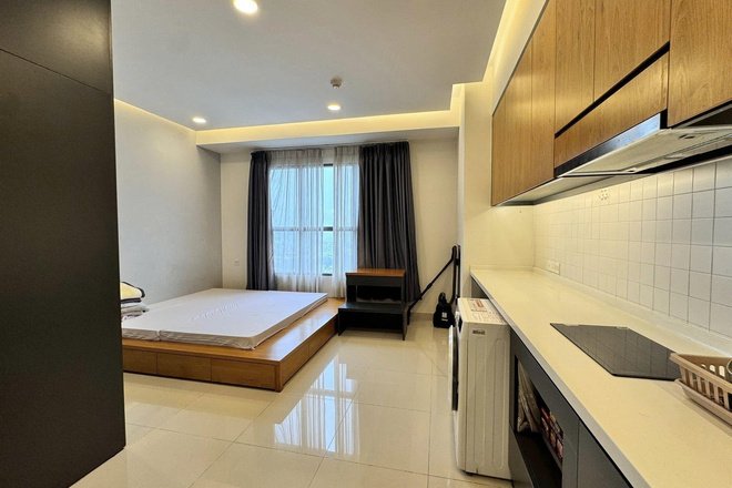 Cho Thuê Căn Hộ Studio Chung Cư The Sun Avenue - 31m2 Nhà Thiết Kế Đẩy Đủ Nội Thất Ở