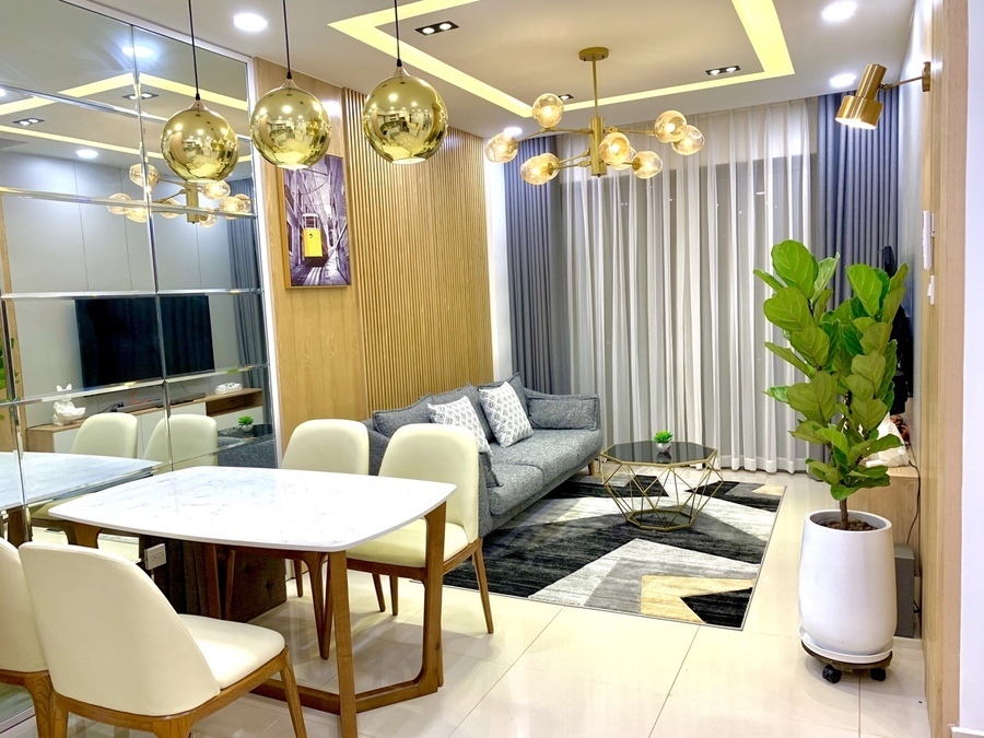 The Sun Avenue Cho Thuê 2PN 75m2 17Triệu Nội Thất Bao Đẹp View Sông Mát