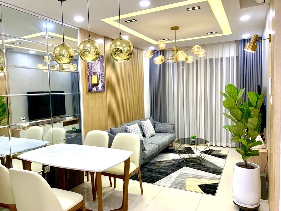 The Sun Avenue Cho Thuê 2PN 75m2 17Triệu Nội Thất Bao Đẹp View Sông Mát