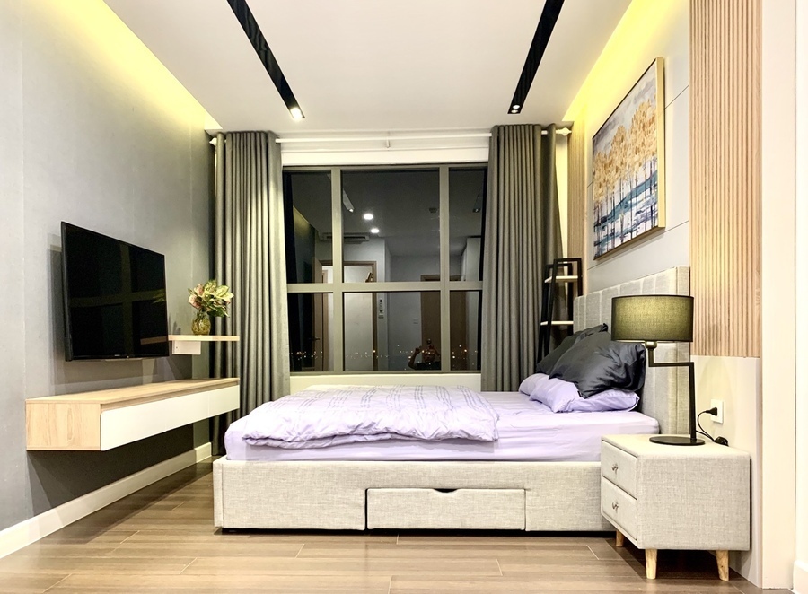The Sun Avenue Cho Thuê 2PN 75m2 17Triệu Nội Thất Bao Đẹp View Sông Mát
