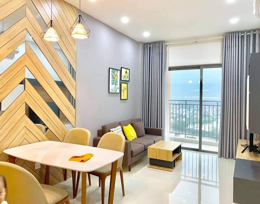 Cho Thuê Căn Hộ The Sun Avenue 2 Phòng Ngủ - 2 WC Giá 17 Triệu Bao Phí View Sông