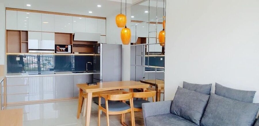 Căn Hộ The Sun Avenue Cho Thuê 2PN - 75m2 Giá 16,5tr Full Nội Thất Đẹp Ban Công Dài