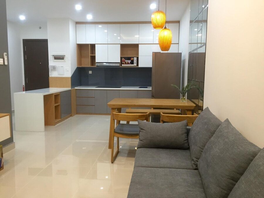 Căn Hộ The Sun Avenue Cho Thuê 2PN - 75m2 Giá 16,5tr Full Nội Thất Đẹp Ban Công Dài