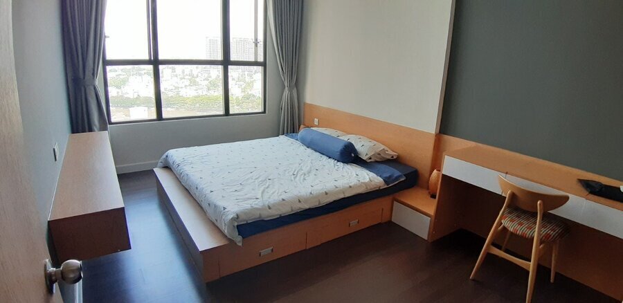 Căn Hộ The Sun Avenue Cho Thuê 2PN - 75m2 Giá 16,5tr Full Nội Thất Đẹp Ban Công Dài