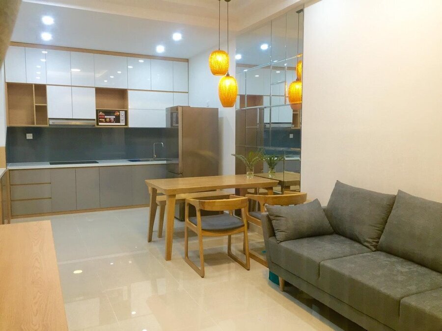 Căn Hộ The Sun Avenue Cho Thuê 2PN - 75m2 Giá 16,5tr Full Nội Thất Đẹp Ban Công Dài