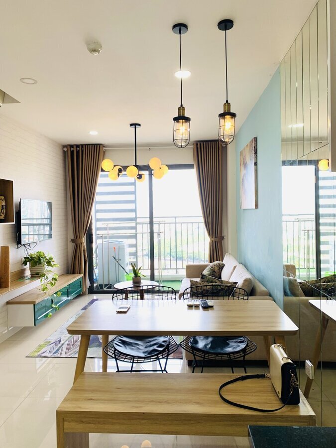 Căn Hộ 2 Phòng Ngủ 75m2 Giá Chỉ 17 Triệu/ Tháng Nội Thất Đẹp Mắt - Cho Thuê The Sun Avenue