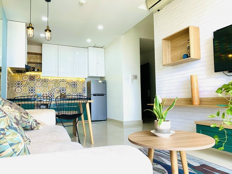 Căn Hộ 2 Phòng Ngủ 75m2 Giá Chỉ 17 Triệu/ Tháng Nội Thất Đẹp Mắt - Cho Thuê The Sun Avenue