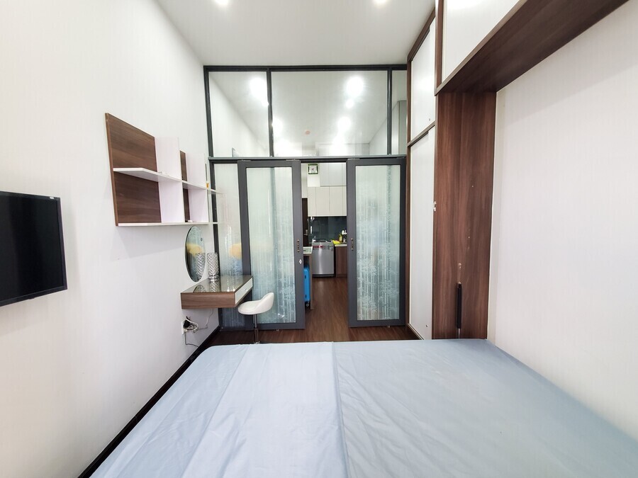 Cho Thuê Căn Hộ Studio 35m2 Giá 10 Triệu Đầy Đủ Nội Thất - Có Ngăn Sẵn Phòng Ngủ Riêng