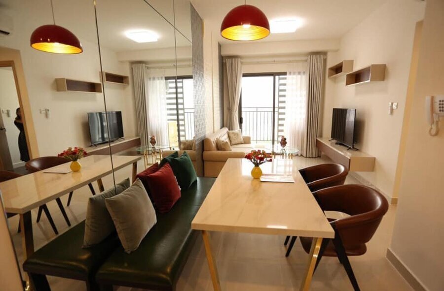 Cho Thuê Chung Cư The Sun Avenue 14 Triệu, 55m2 - 1 Phòng Ngủ +1 Full Nội Thất