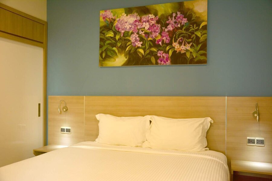 Cho thuê căn hộ 1 Phòng ngủ Đầy đủ nội thất - Khu căn hộ dịch vụ cách The Sun Avenue 2 phút đi bộ