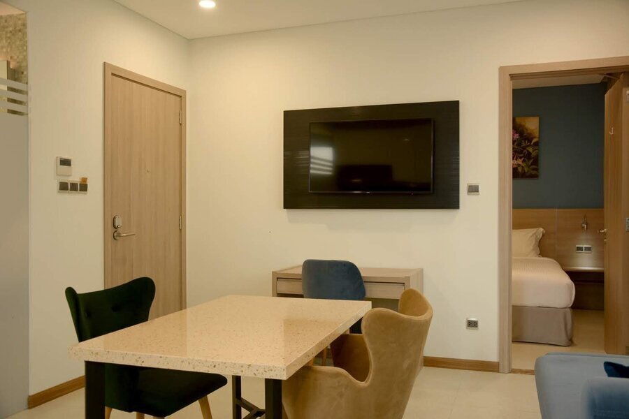 Cho thuê căn hộ 1 Phòng ngủ Đầy đủ nội thất - Khu căn hộ dịch vụ cách The Sun Avenue 2 phút đi bộ