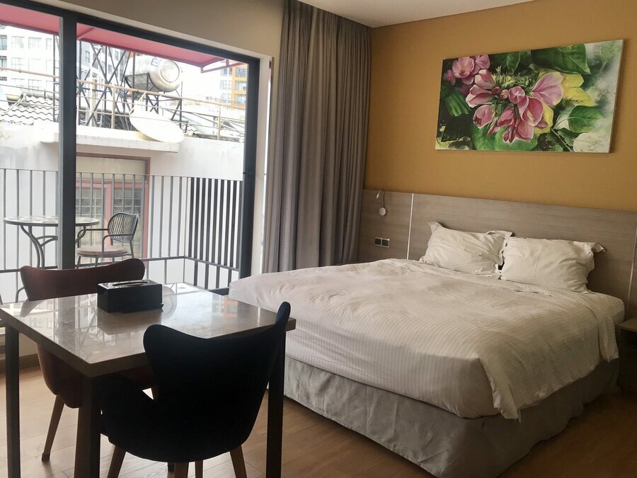 Cho thuê căn hộ Studio Đầy đủ nội thất - Khu căn hộ dịch vụ cách The Sun Avenue 2 phút đi bộ