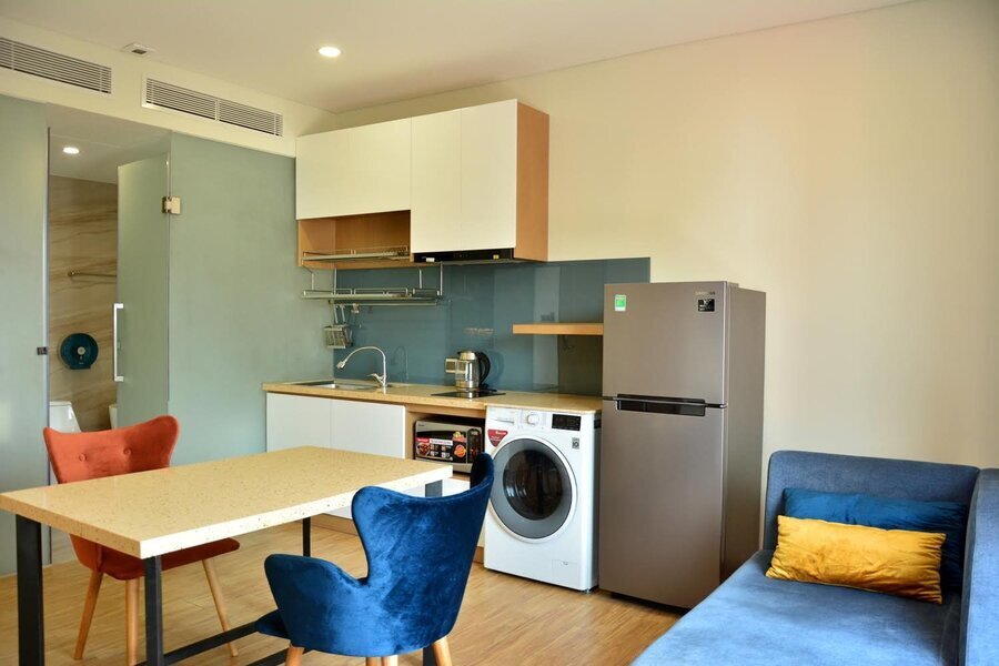 Cho thuê căn hộ 1 Phòng Ngủ - Khu căn hộ dịch vụ cách The Sun Avenue 2 phút đi bộ