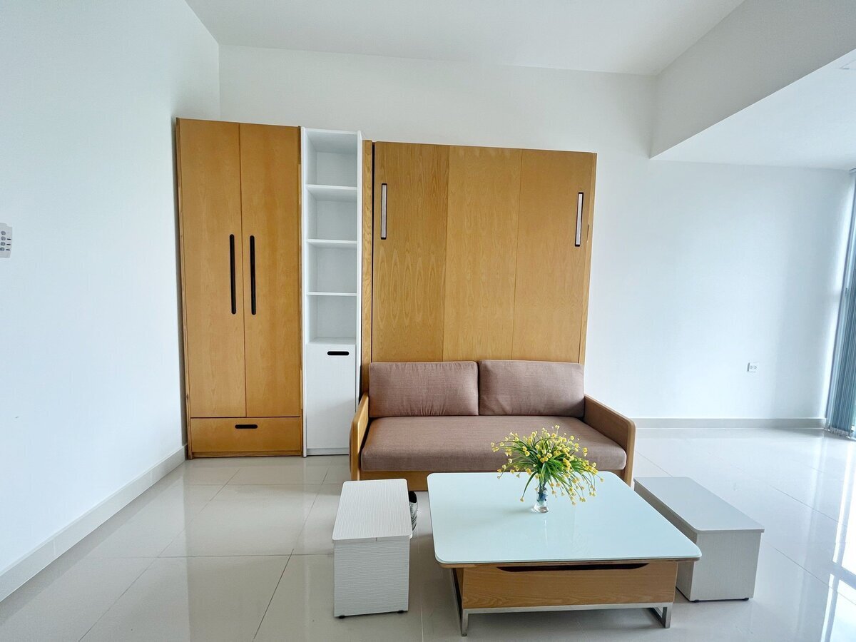 Cho Thuê Căn Hộ Studio The Sun Avenue 10.5 Triệu Full Nội Thất Giường Thông Minh