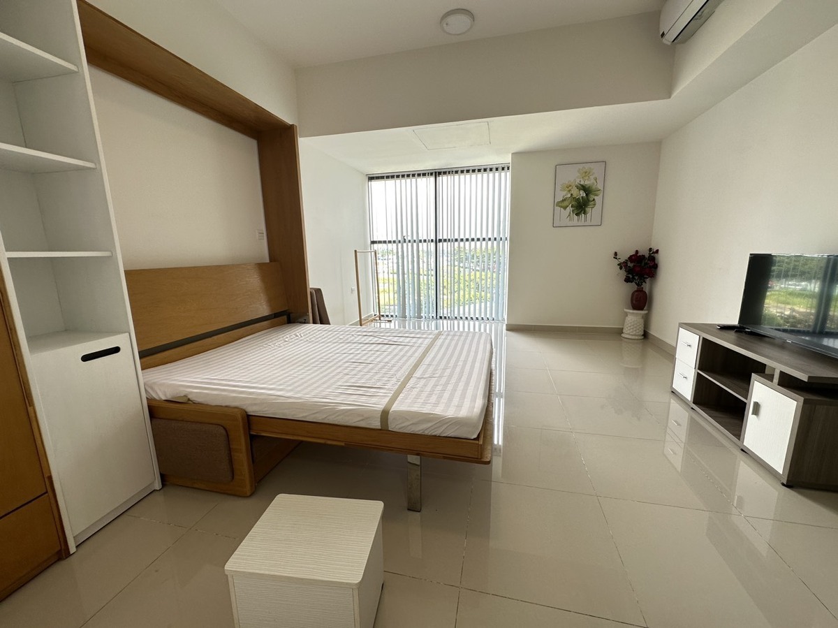 Cho Thuê Căn Hộ Studio The Sun Avenue 10.5 Triệu Full Nội Thất Giường Thông Minh